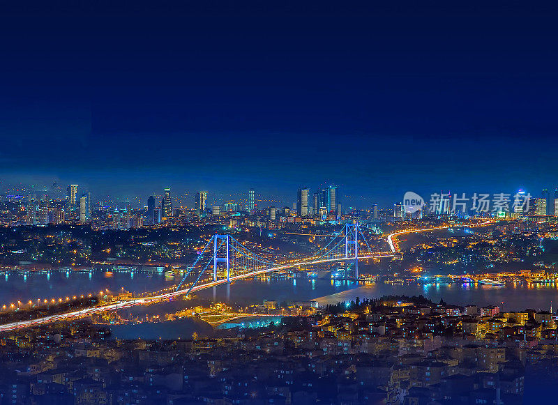 stanbul Boaz, Gece, Bosphorus Night, Türkiye Köprüsü, Boaz Köprüsü, 15 Temmuz ehitler Köprüsü, Gece Boaz, Bosphorus Night, stanbul Night